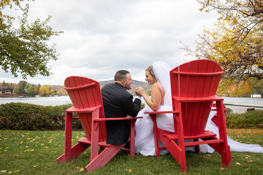 Mariage romantique a Entourage sur le lac